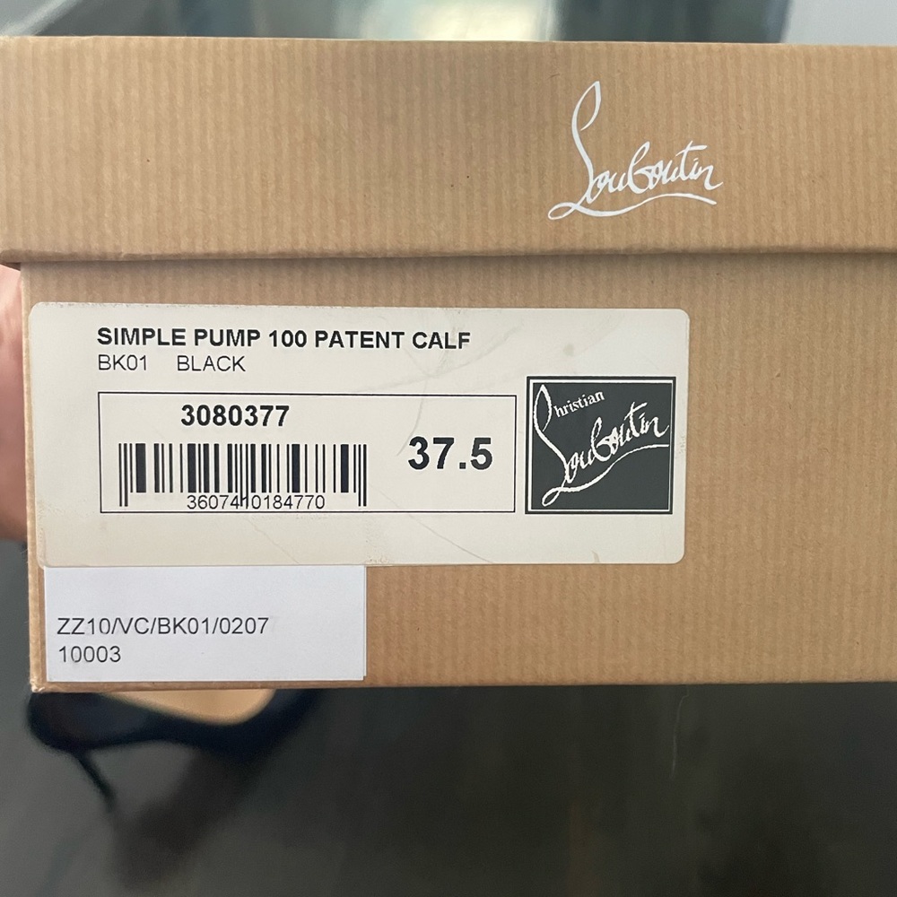 Black Lou Boutin high heels